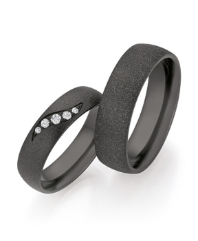 CR-Trauringe Black & Diamonds 14 / 30090 | 14 / 30100