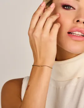 Preview: Shishi Armband - Sterlingsilber rhodiniert und vergoldet