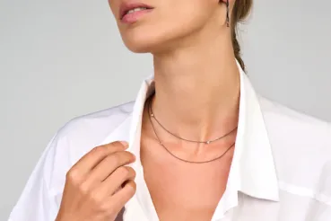 Preview: Obsession Halskette 70/80 cm - Silber vergoldet