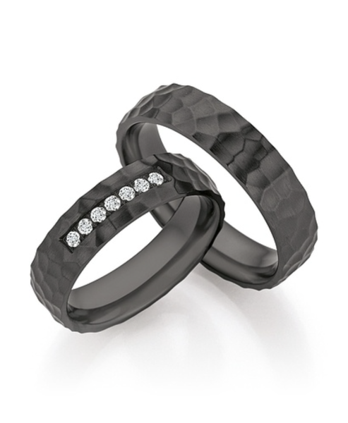 CR-Trauringe Black & Diamonds 14 / 30030 | 14 / 30040