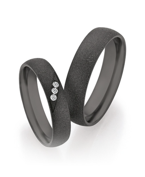 CR-Trauringe Black & Diamonds 14 / 30070 | 14 / 30080