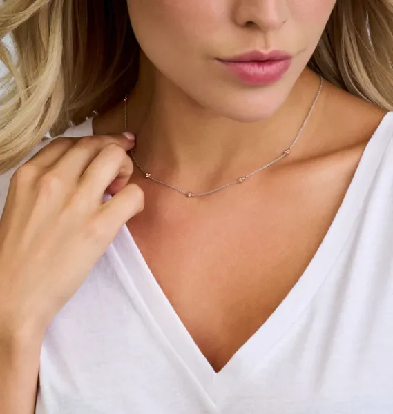 Shishi Halskette 45 cm - Sterlingsilber vergoldet