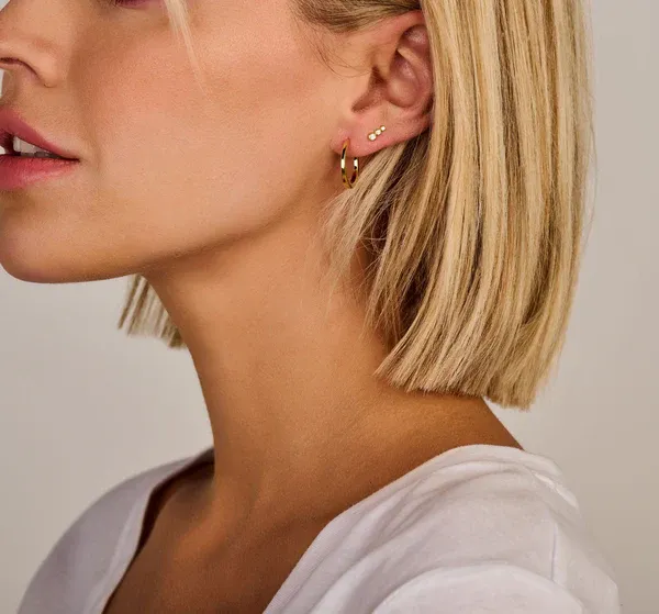 Passion Ohrringe klein - Sterlingsilber vergoldet