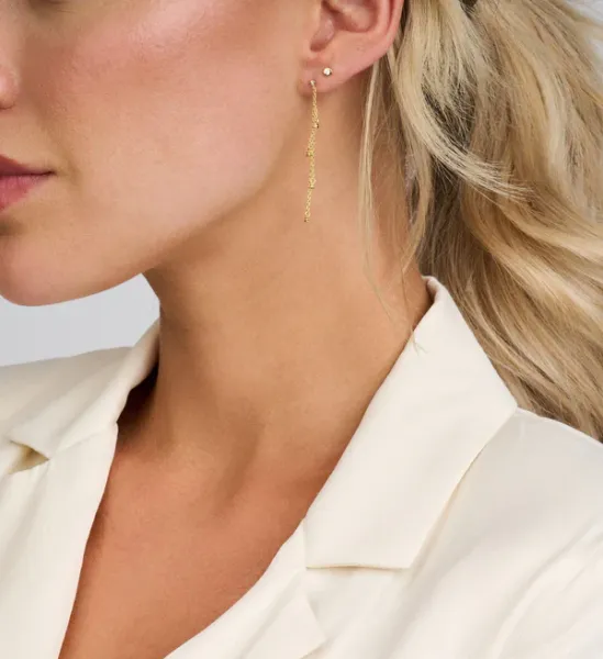 Symphony Ohrringe - Sterlingsilber rosa vergoldet - Zirkonia